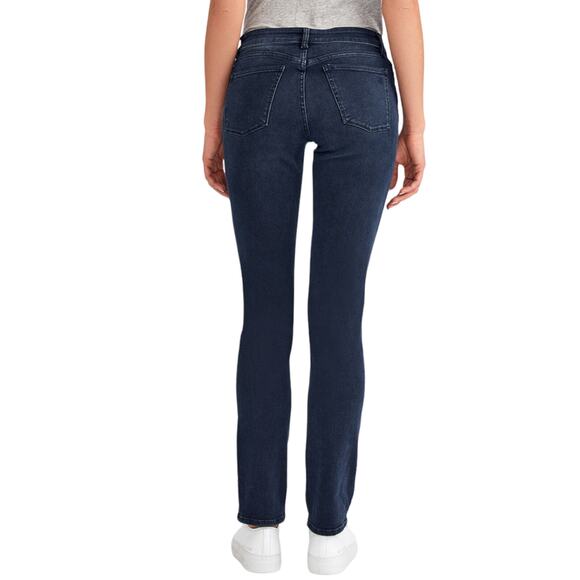 DL1961 Coco MidRise Curvy Jeans Vance Straight Legs Gray Stone Black Denim 27 - Picture 4 of 9